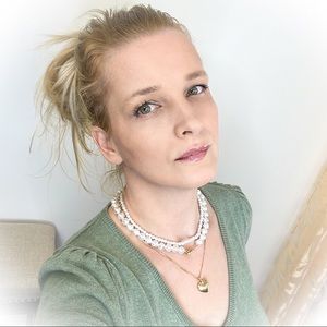 💕Beautiful Marcel Louis Decorative Pearl Choker Necklace Set💕